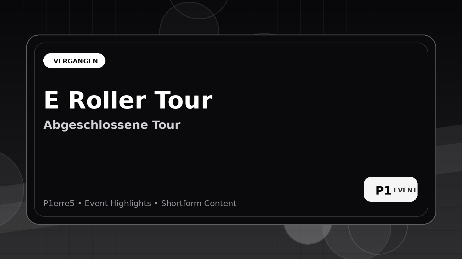E Roller Tour Banner