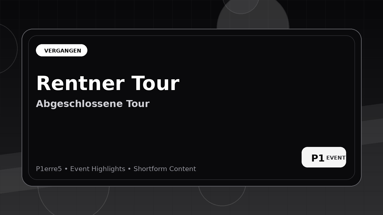 Rentner Tour Banner